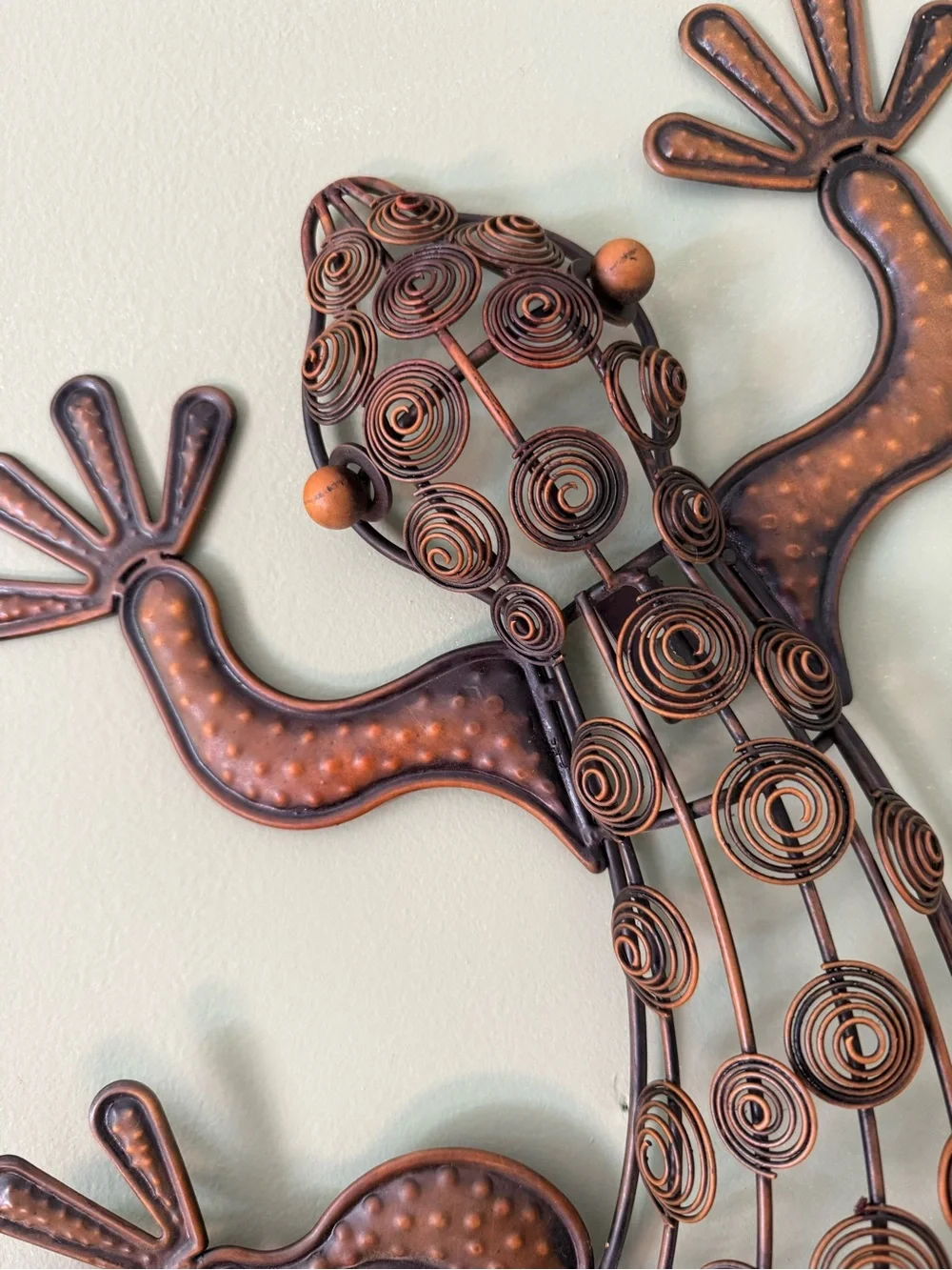 Metal Gecko Wall Decor